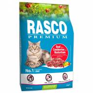 RASCO Premium Cat Kibbles Sterilized, Beef, Cranberries, Nasturtium