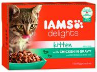 Kapsičky IAMS Kitten delights chicken in gravy Multipack