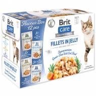 Kapsičky BRIT Care Cat Multipack Fillets in Jelly Flavour Box 4 x 3 ks