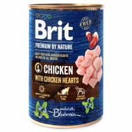 Konzerva BRIT Premium by Nature Chicken with Hearts 400 g