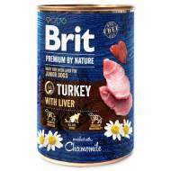 Konzerva BRIT Premium by Nature Turkey with Liver 400 g