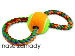 Přetahovadlo DOG FANTASY osmička barevné + tenisák 25 cm