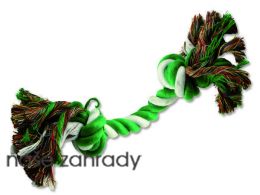 Uzel DOG FANTASY bavlněný zeleno-bílý 2 knoty 20 cm