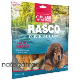 Pochoutka RASCO Premium kosti obalené kuřecím masem 500g