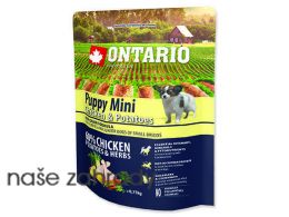 ONTARIO Puppy Mini Chicken & Potatoes & Herbs 0,75 kg
