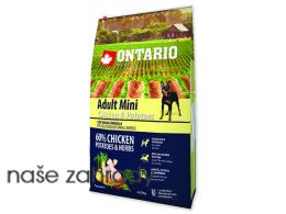 ONTARIO Adult Mini Chicken & Potatoes & Herbs 6,5 kg