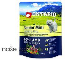 ONTARIO Senior Mini Lamb & Rice