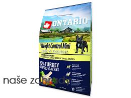 ONTARIO Mini Weight Control Turkey & Potatoes 2,25 kg