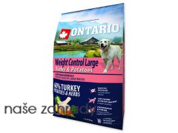 ONTARIO Large Weight Control Turkey & Potatoes & Herbs 2,25 kg