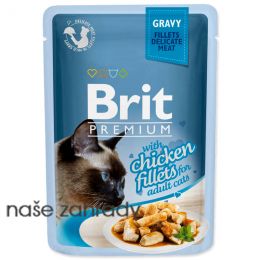 Kapsička BRIT Premium Cat Delicate Fillets in Gravy with Chicken