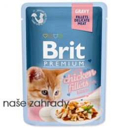 Kapsička BRIT Premium Cat Delicate Fillets in Gravy with Chicken for Kitten