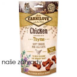 CARNILOVE Cat Semi Moist Snack kuřecí s tymiánem