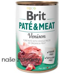 Konzerva BRIT Paté & Meat Venison 400 g