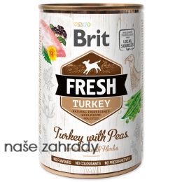 Konzerva BRIT Fresh Turkey with Peas 400 g