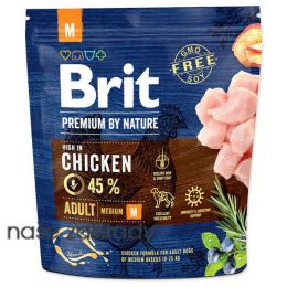 Krmivo BRIT Premium by Nature Adult M 1 kg