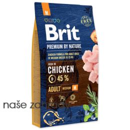 Krmivo BRIT Premium by Nature Adult M 8 kg