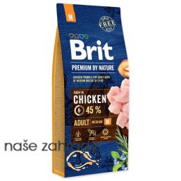 Krmivo BRIT Premium by Nature Adult M 15 kg