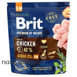 Krmivo BRIT Premium by Nature Senior S+M 1 kg
