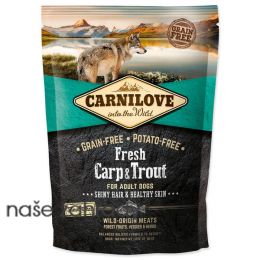 Krmivo CARNILOVE Fresh Carp a Trout Shiny Hair a Healthy Skin 1,5 kg