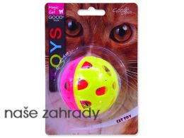 Hračka MAGIC CAT míček neonový jumbo s rolničkou 6 cm