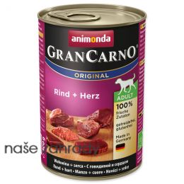 Konzerva ANIMONDA Gran Carno hovězí a srdce 400 g