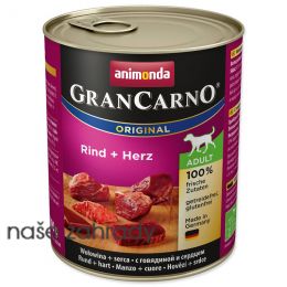 Konzerva ANIMONDA Gran Carno hovězí a srdce 800 g