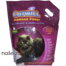 Stelivo pro kočky silikátové Catwill 4,3 kg