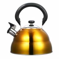 Konvice pískající nerez 2,6 L žlutá