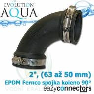 EA EPDM spojka koleno 90° 63-50 mm