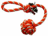 Přetahovadlo DOG FANTASY házecí oranžovo-bílé 45 cm