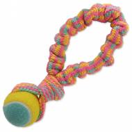 Přetahovadlo DOG FANTASY barevné + tenisák vzor 1 28 cm