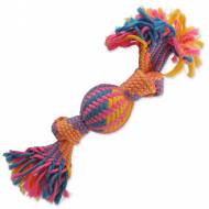 Přetahovadlo DOG FANTASY míč barevné vzor 2, knoty 40 cm
