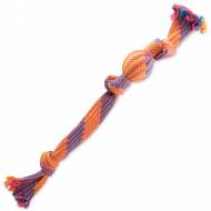 Přetahovadlo DOG FANTASY míč barevné vzor 2, 3 knoty 50 cm