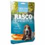 Pochoutka RASCO Premium proužky sýru obalené kuřecím masem 80 g