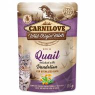 Kapsička CARNILOVE Cat Castrate Rich in Quail enriched with Dandelion