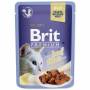 Kočičí kapsička BRIT Premium Cat Delicate Fillets in Jelly with Beef