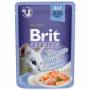 Kočičí kapsička BRIT Premium Cat Delicate Fillets in Jelly with Salmon