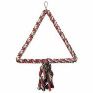 Houpačka BIRD JEWEL barevná s provazy 40 cm
