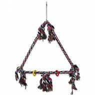 Houpačka BIRD JEWEL barevná s provazy 70 cm