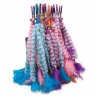 Hračka MAGIC CAT šidítko bavlna s pírky 36 cm + 45 cm