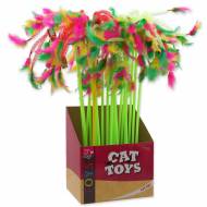 Hračka MAGIC CAT šidítko s pírky 27 cm + 49 cm
