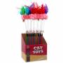 Hračka MAGIC CAT šidítko míček plyšový s pírky 16 cm + 42 cm