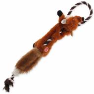 Hračka DOG FANTASY Skinneeez s provazem liška 57,5 cm