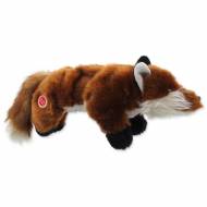 Hračka DOG FANTASY Skinneeez Plush pískací liška 45 cm
