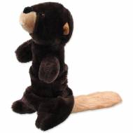 Hračka DOG FANTASY Skinneeez Plush pískací bobr 45 cm