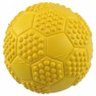 Míček DOG FANTASY fotbal s bodlinami pískací mix barev 7cm