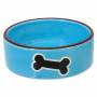 Miska DOG FANTASY keramická potisk kost modrá 12,5 cm