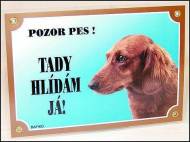 Tabulka jezevčík dlouhosrstý