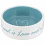 Miska keramická TRIXIE Pets Home krémová / světle modrá 12 cm