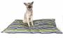 Matrace pro psy Tufan 80 cm zelená s pruhy